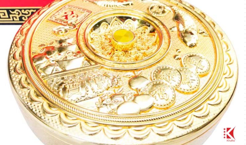 Mạ chân không cho khay đựng mứt thêm bắt mắt