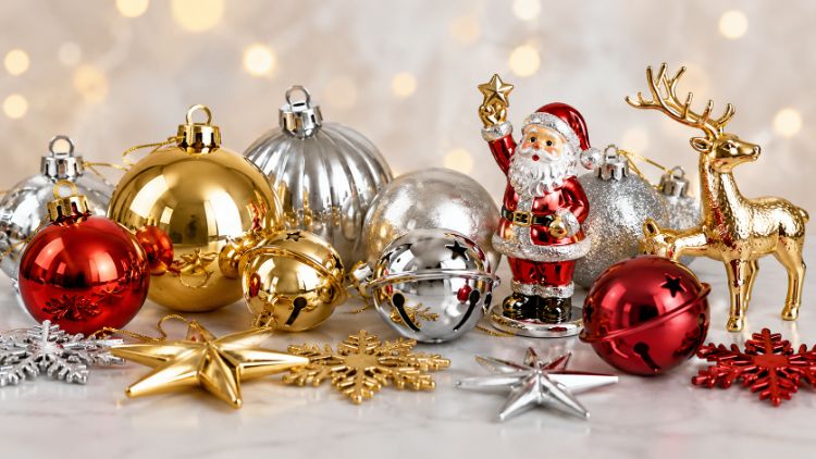 Các màu sắc và hiệu ứng bề mặt cho phụ kiện Noel