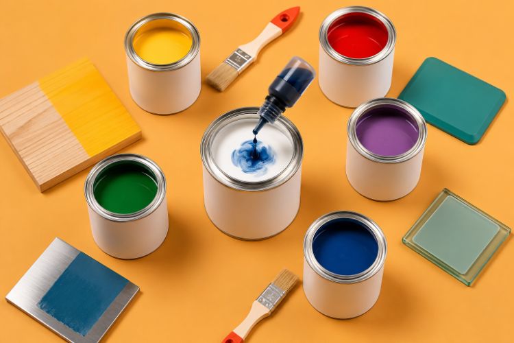 Tìm hiểu tinh màu pha sơn và công dụng cơ bản