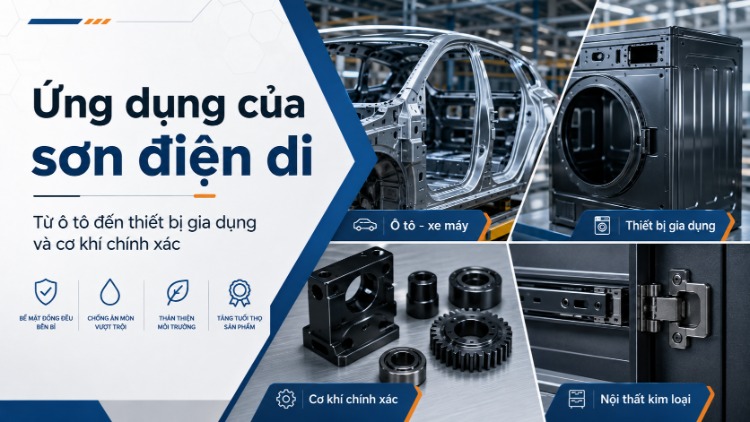 Những ứng dụng của sơn điện di trong ô tô và thiết bị công nghiệp