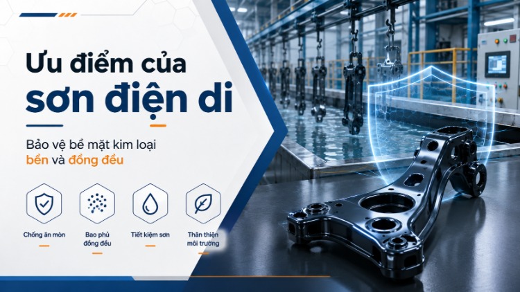 Ưu điểm của sơn điện di trong bảo vệ bề mặt kim loại